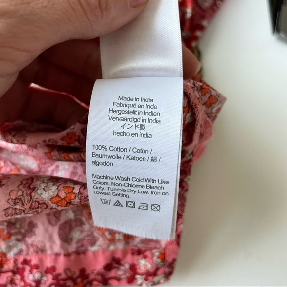 J. Crew Puff-sleeve top in oversized paisley - Picture 9 of 12